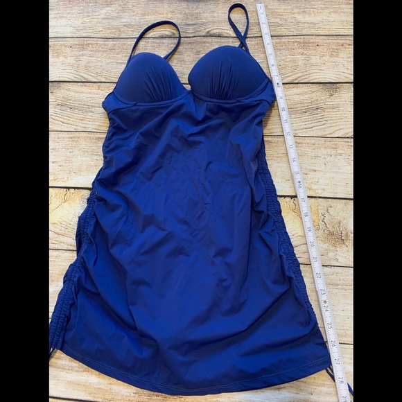 Spanx Love Your Assets Blue Swim Dress M - Picture 11 of 11